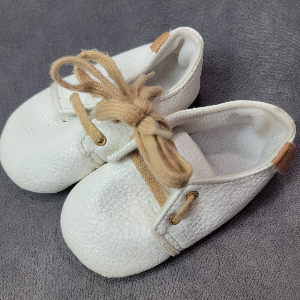 Baby Soft Sole Moccasins Bundle Black White Faux Leather Size 13 5in Minimalist - Picture 4 of 9
